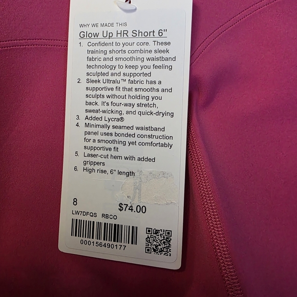 Lululemon Athletica Magenta Active Shorts - Picture 4 of 4